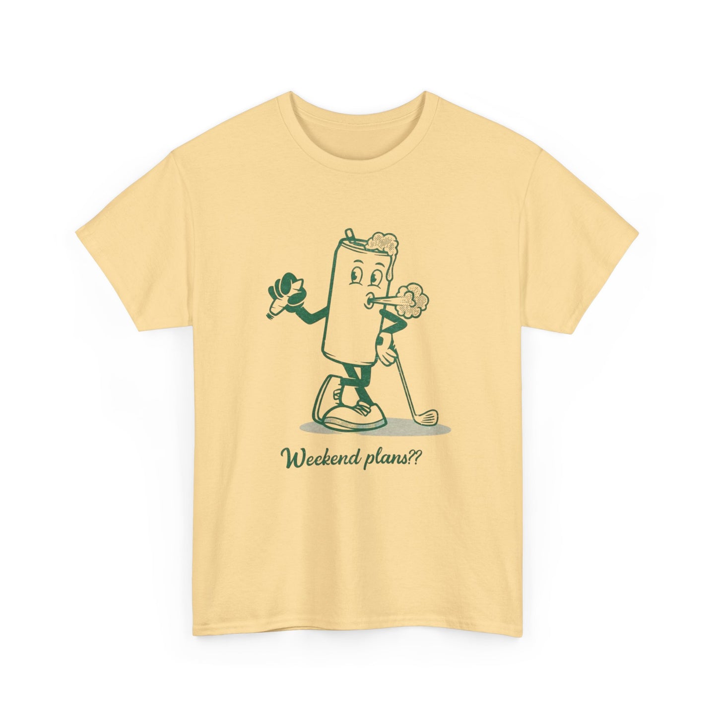 Weekend Plans Beers Weed And Golf Graphic T Shirt NEW Adult Unisex Heavy Cotton