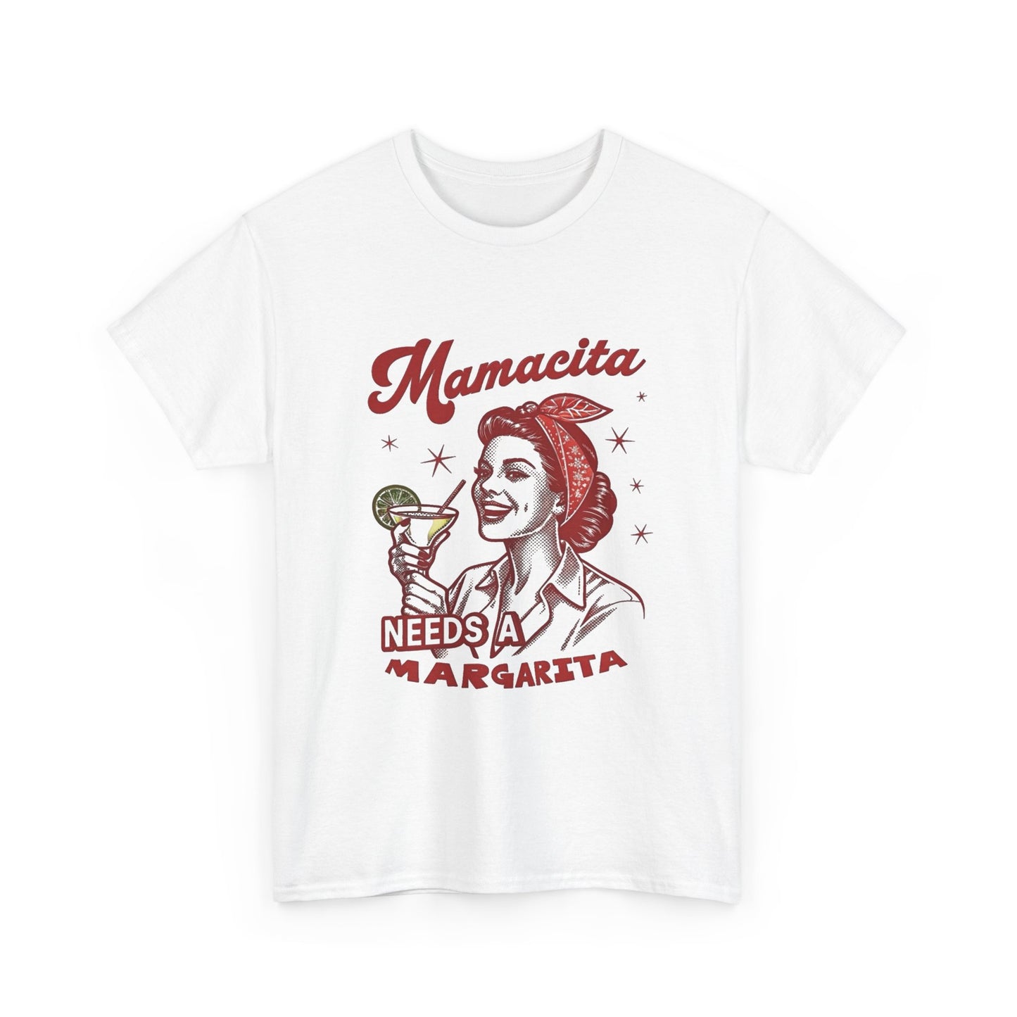 Mamacita Needs A Margarita Funny Graphic T Shirt NEW Unisex Heavy Cotton Tee