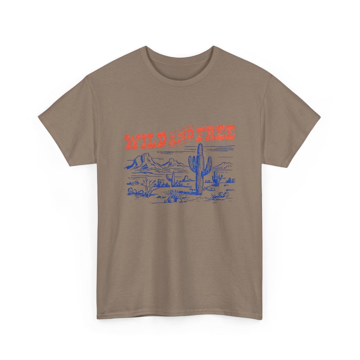Wild And Free Western Graphic T Shirt Unisex Heavy Cotton Tee