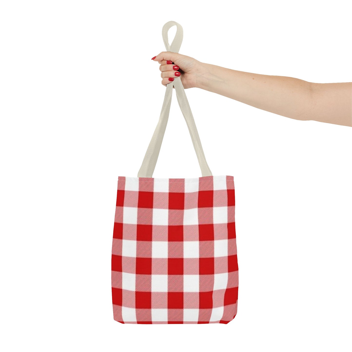 Red Checkered All Over Print BRAND NEW Purse - Pocketbook - Travel Tote Bag