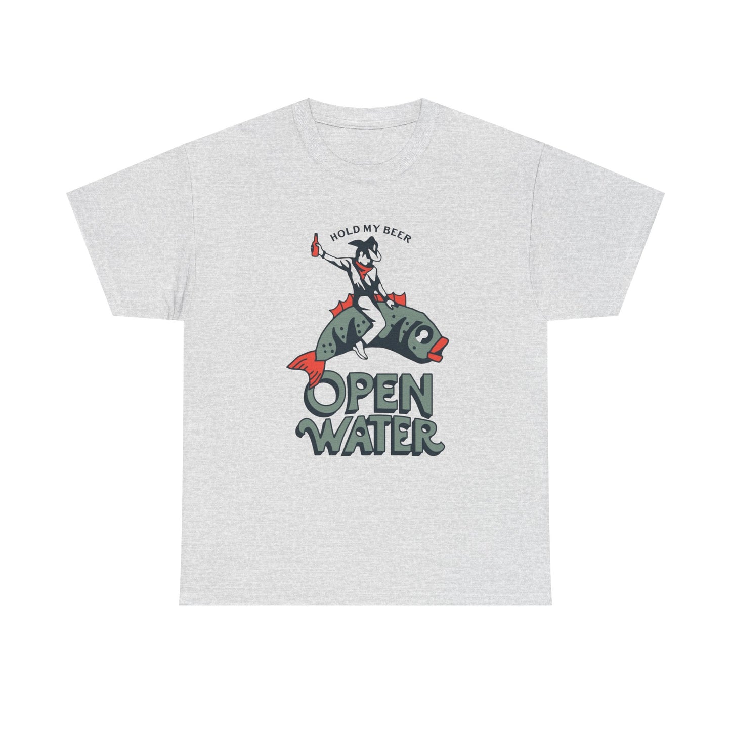 Hold My Beer Fishing Graphic T Shirt NEW ADULT Unisex Heavy Cotton Tee