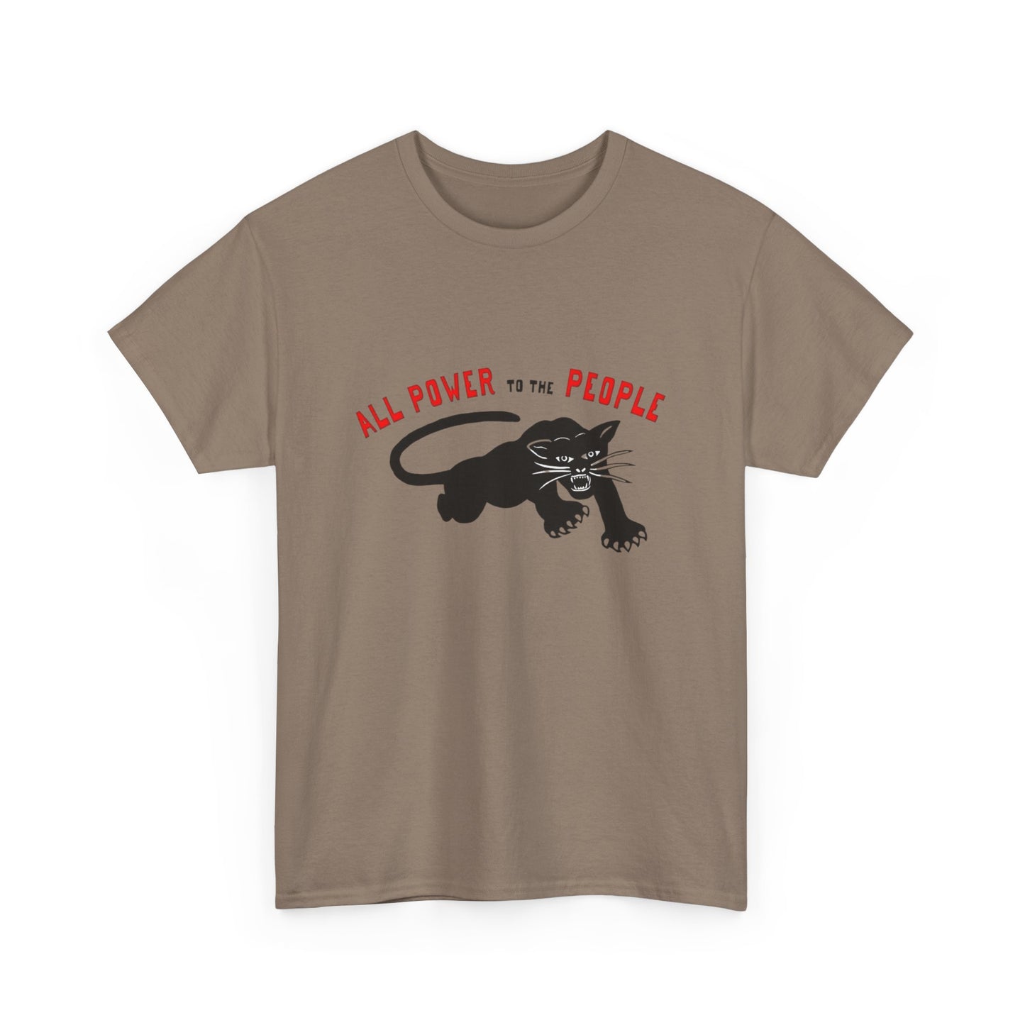 All Power To The People Graphic T Shirt NEW GIFT Unisex Heavy Cotton Tee