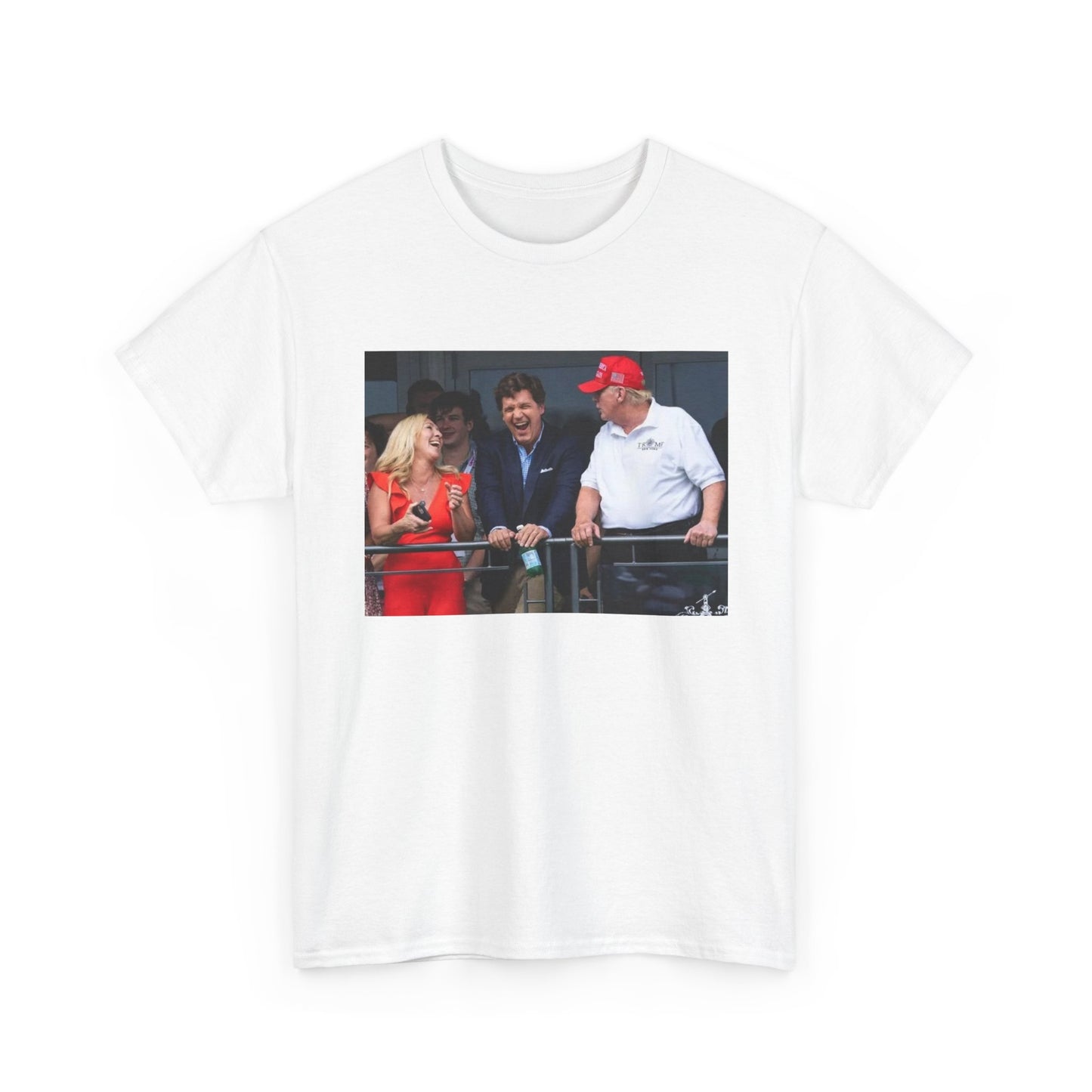Tucker Carlson Tshirt Funny Trump gillis Nelk Unisex Heavy Cotton America