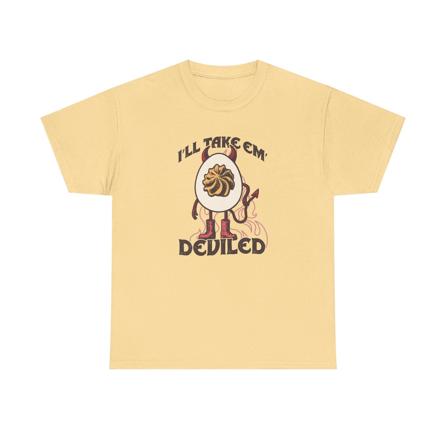 Funny Deviled Egg Jokes Graphic T Shirt NEW Unisex Heavy Cotton Tee
