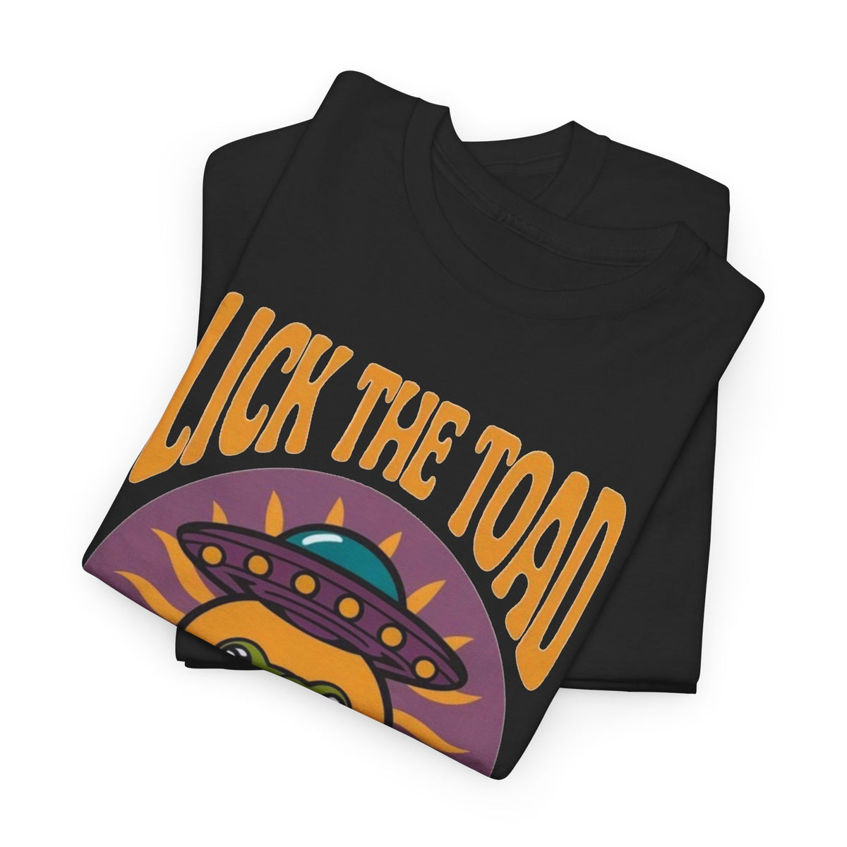 Lick The Toads Meet The Aliens Graphic T Shirt Men's Heavy Cotton Tee