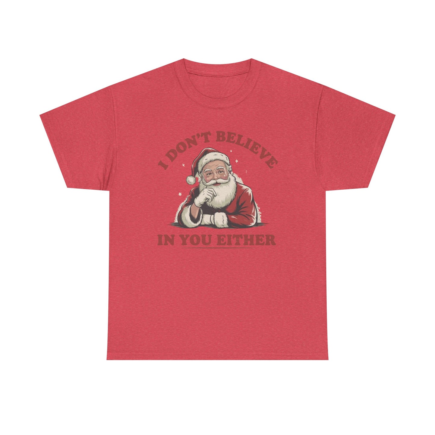 Santa's Real Funny Christmas Graphic T Shirt NEW Unisex Heavy Cotton Tee