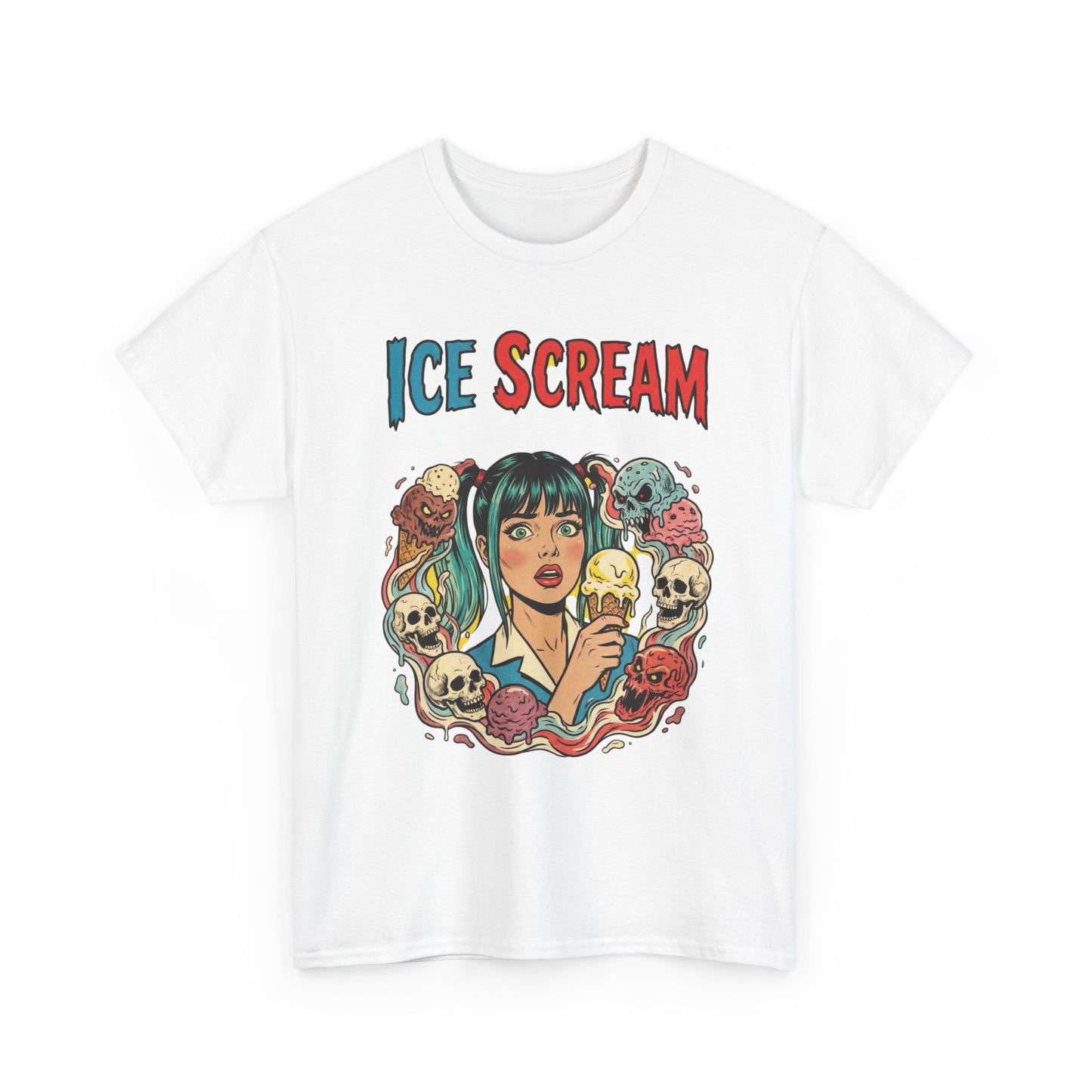 Death By Ice Cream Graphic T Shirt Heavy Cotton Tee NEW ADULT UNISEX