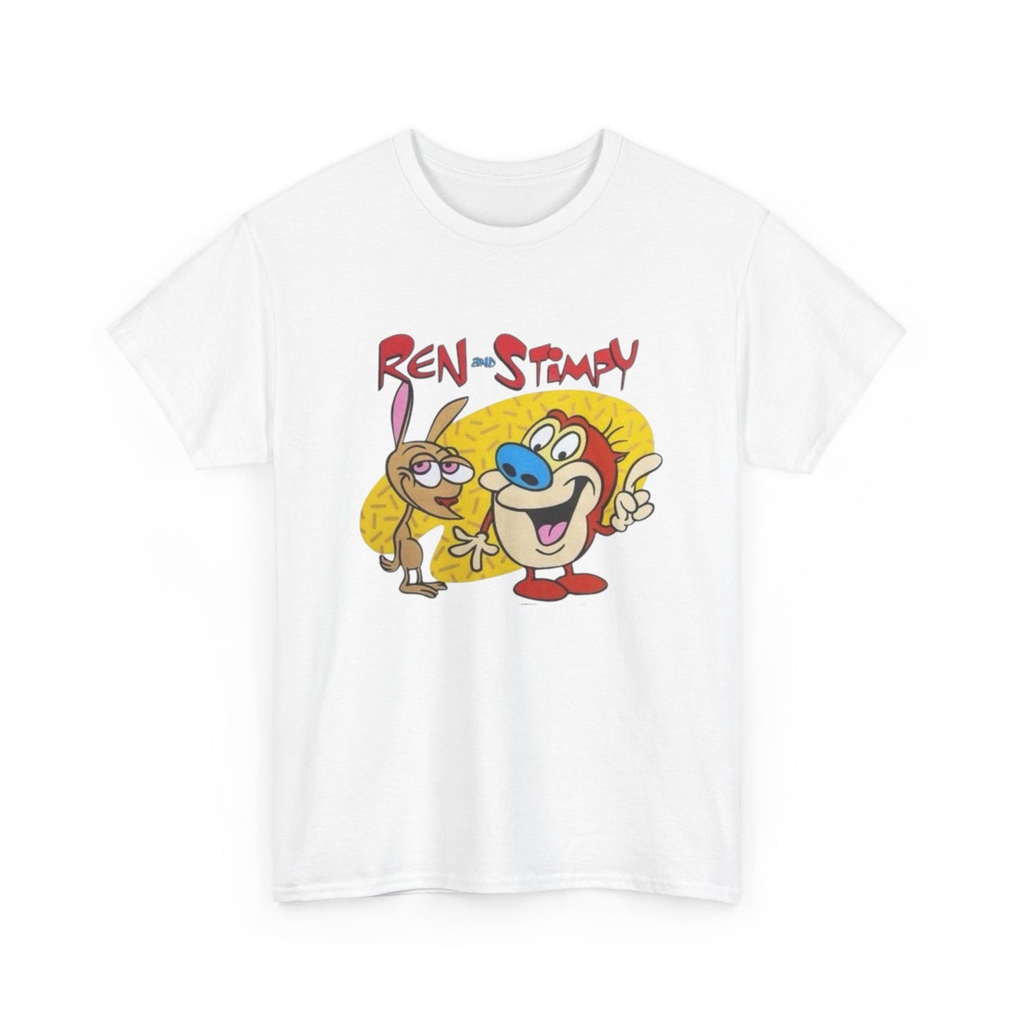 Ren And Stimpy Vintage Graphic T-Shirt Unisex Heavy Cotton Tee Gift NEW
