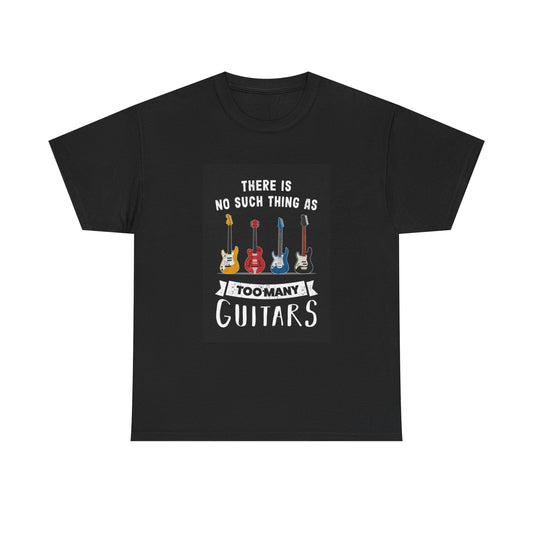 Guitar T-shirt music class perfect gift retro guitar collection Heavy Cotton Tee
