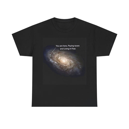 Joe Rogan Space Shirt Funny Paying Taxes Outer Space Aliens Unisex Heavy Cotton