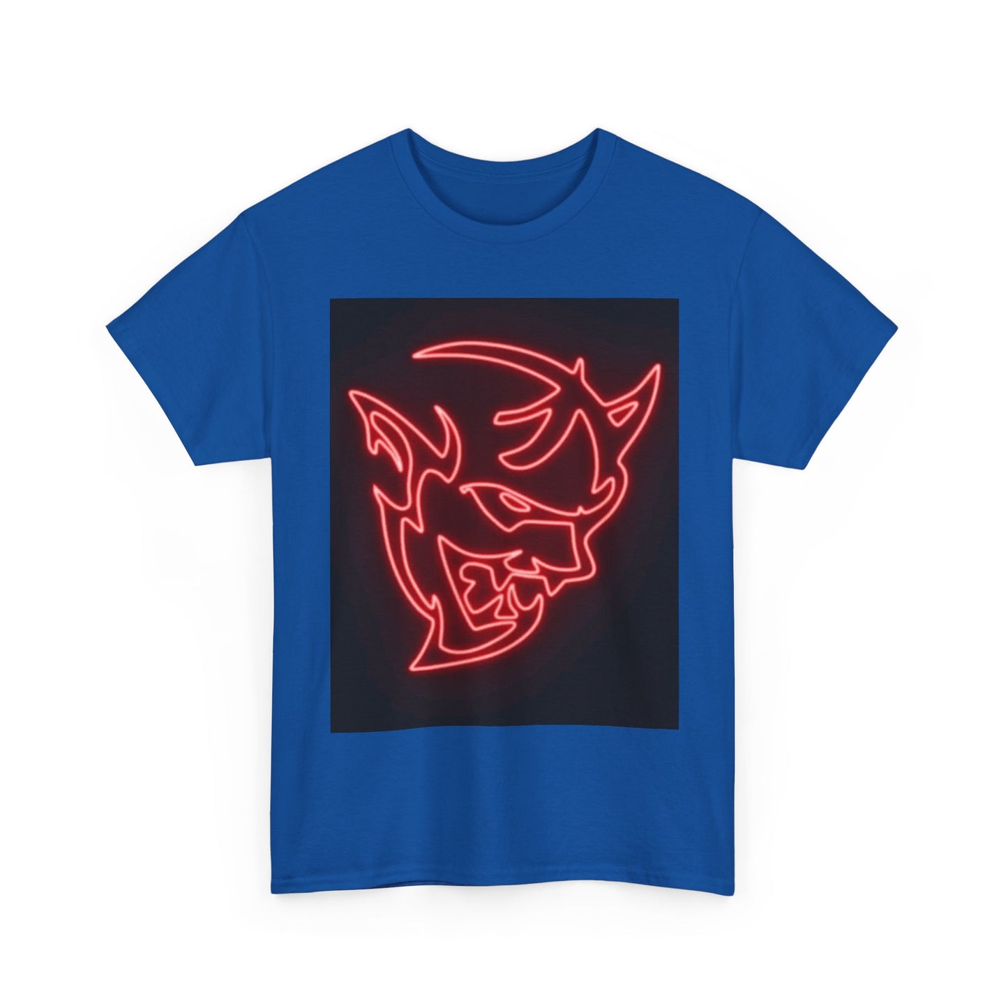 Dodge Demon Tshirt Hellcat Charger Logo Challenger Mopar Unisex Heavy Cotton Tee