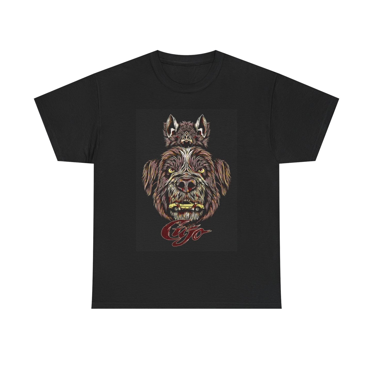 Cujo Movie Poster Shirt Vintage Graphic Stephen King Unisex Heavy Cotton Tee