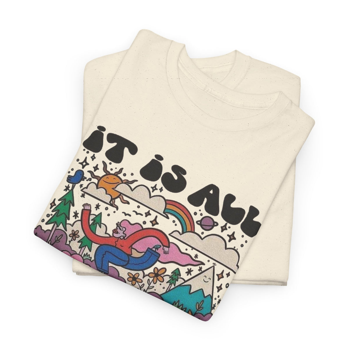 Its All Connected Graphic T Shirt Men's Art Classic Heavy Cotton Tee
