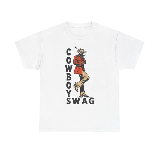 Cowboy Swag Graphic T Shirt Unisex Heavy Cotton Tee