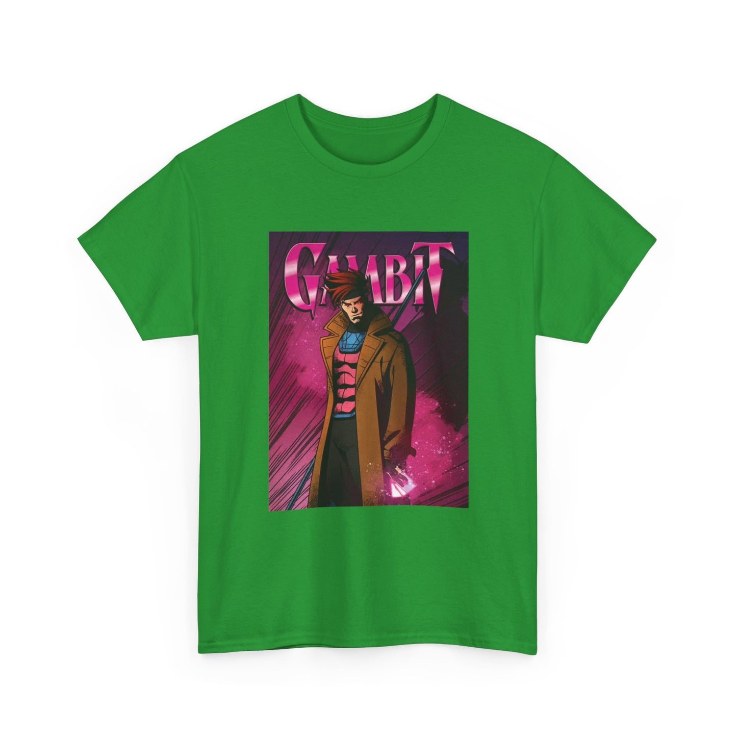 Gambit Tshirt Vintage Anime Cartoon Graphic Neon Unisex Heavy Cotton Tee