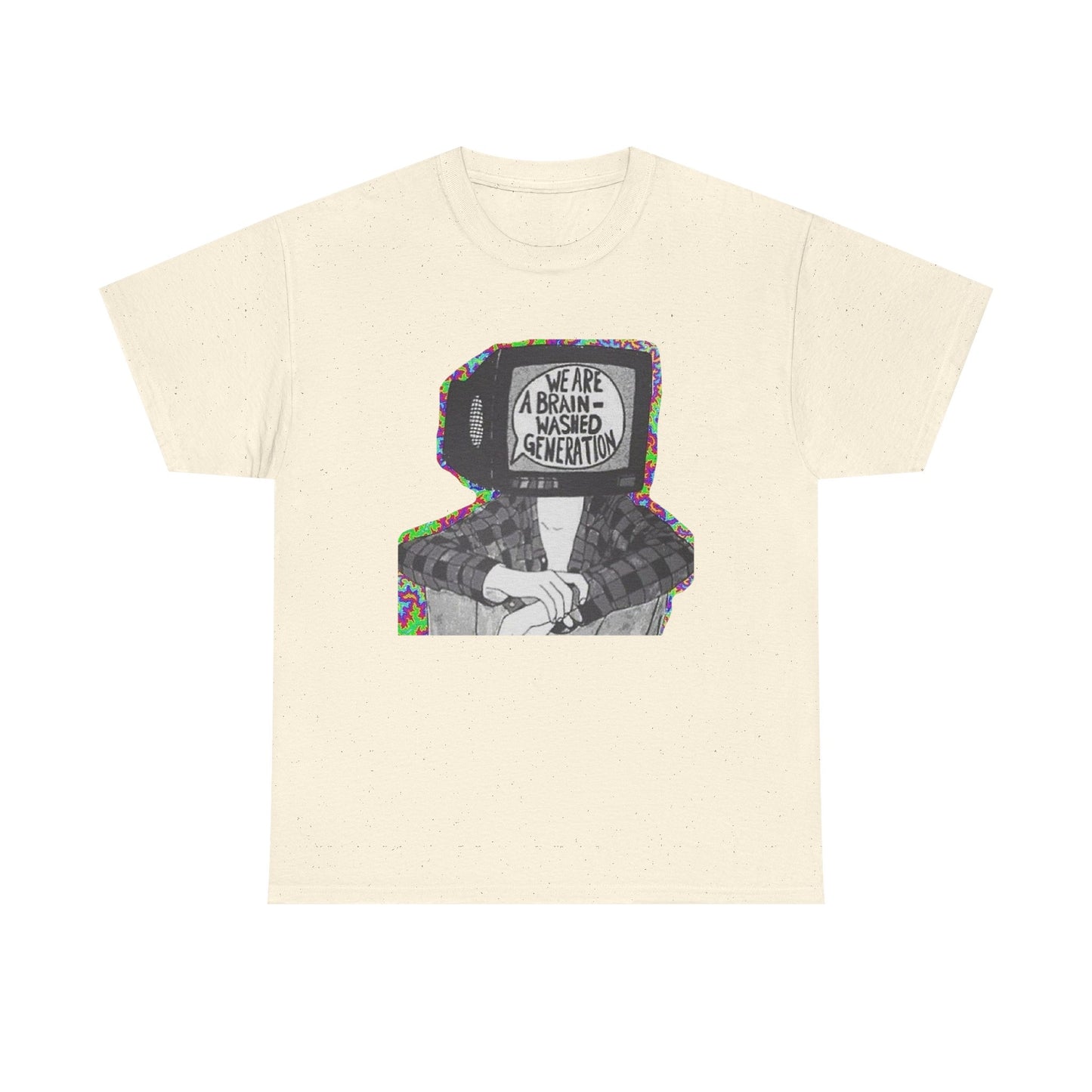 Brain Washed Generation Graphic T-Shirt Cotton Tee New Gift Vintage