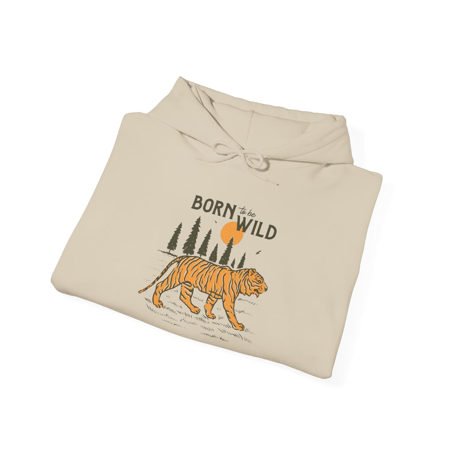 Born To Be Wild Graphic Hoodie Unisex Heavy Blend™ Hooded Sweatshirt