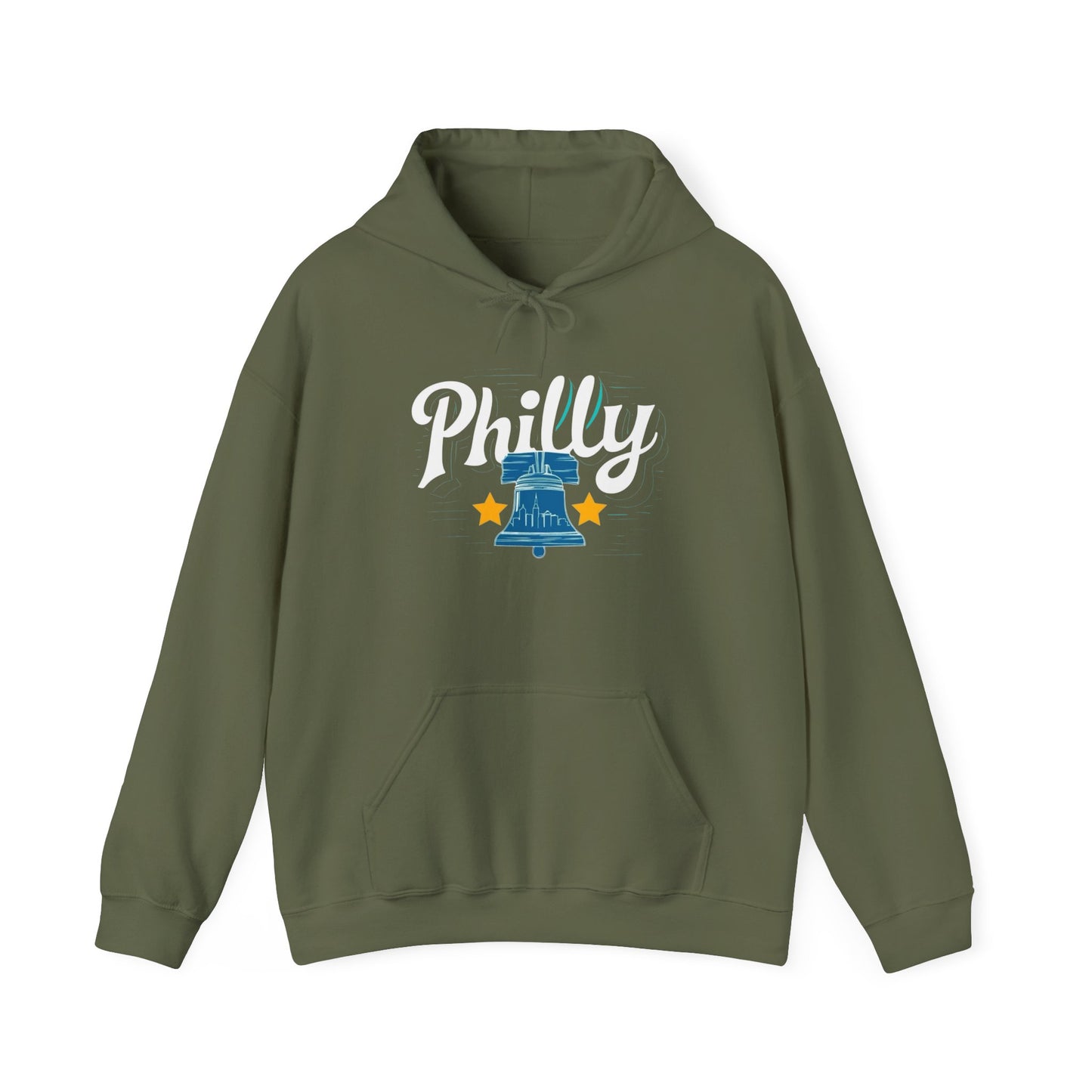 Philly City Retro Graphic Hoodie Unisex Heavy Blend™ Hooded Sweatshirt