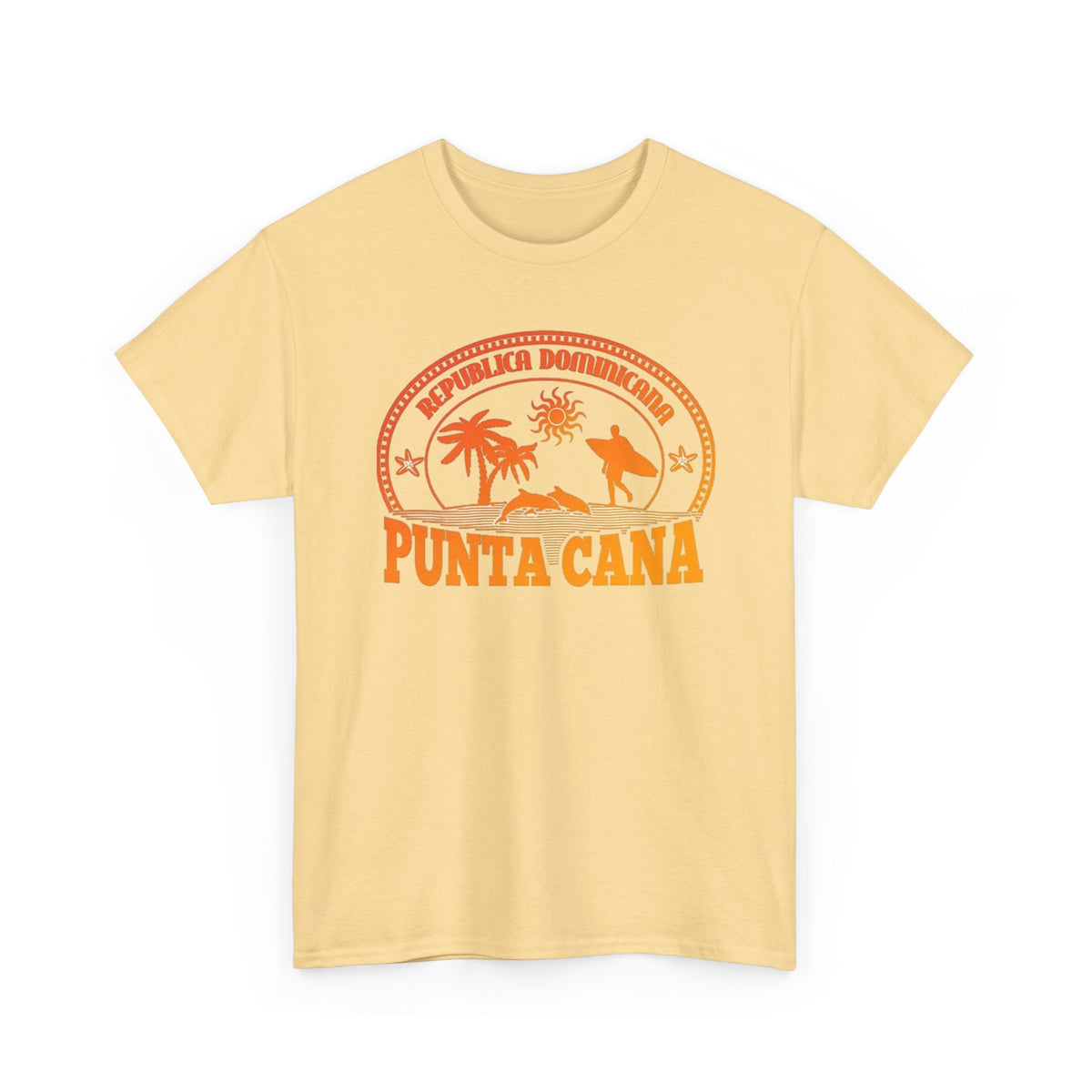 Punta Cana Graphic T Shirt Men's Dominican Republic Heavy Cotton Tee