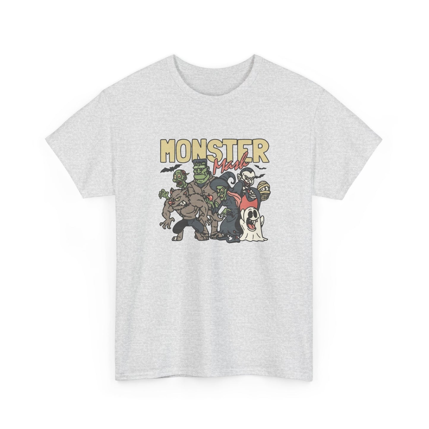 Monster Mash Retro Graphic T Shirt NEW Unisex Heavy Cotton Tee