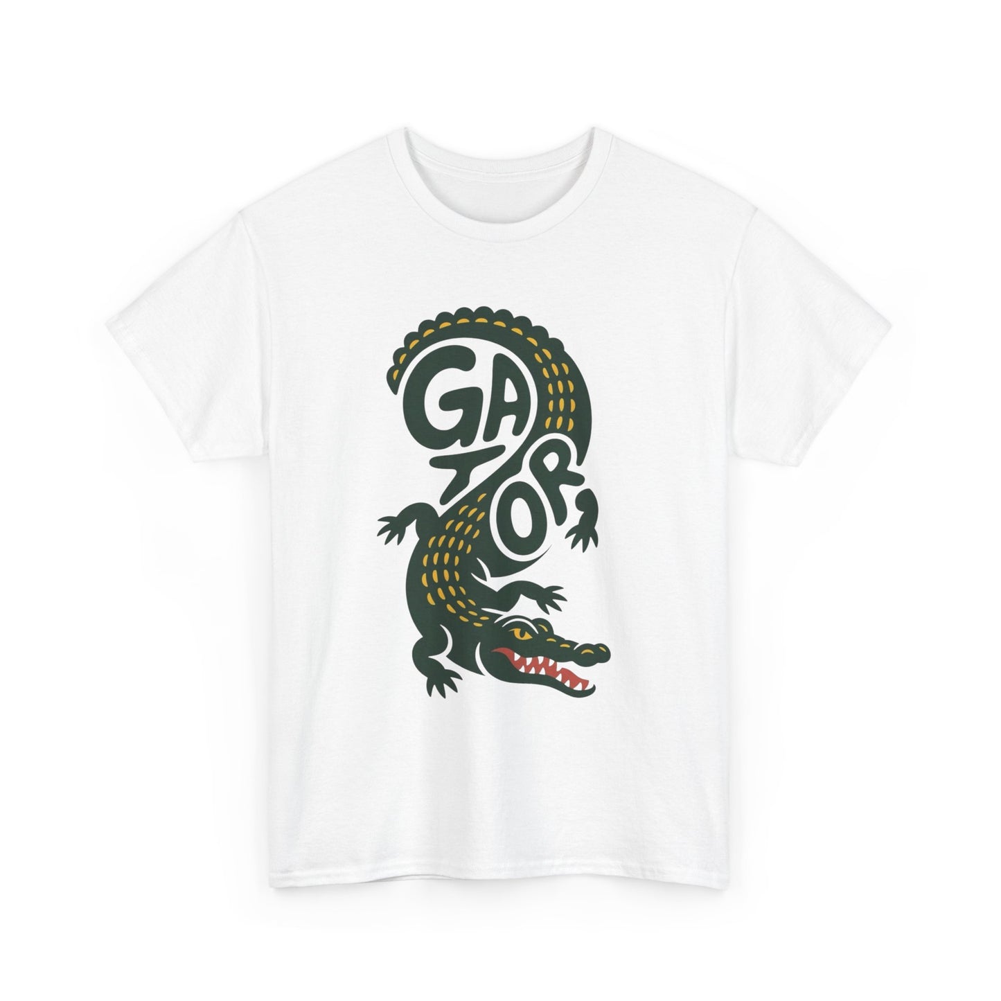 Alligator Graphic T Shirt Unisex Heavy Cotton Tee