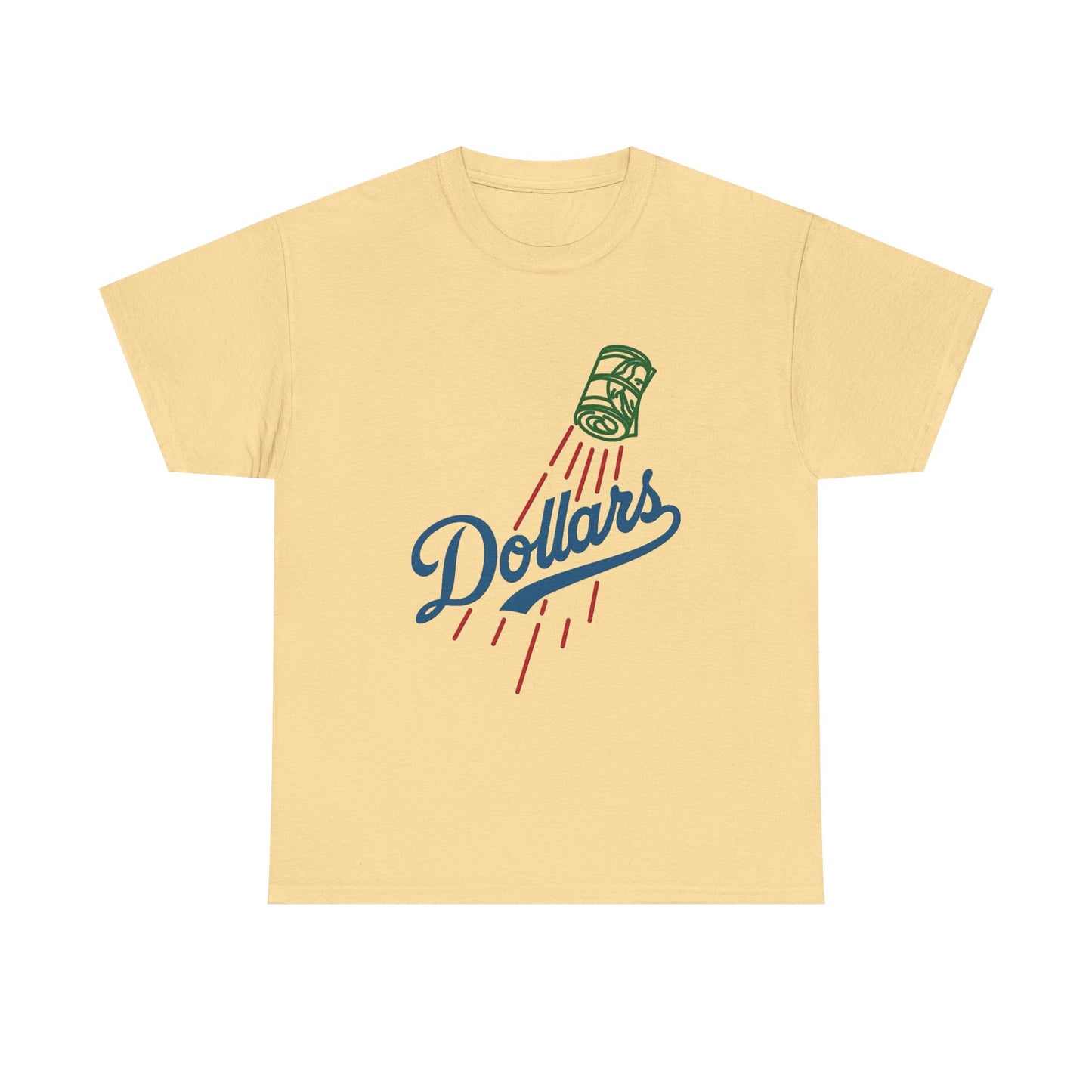 Dollars Baseball LA Cali Graphic T Shirt NEW Vintage Unisex Heavy Cotton Tee
