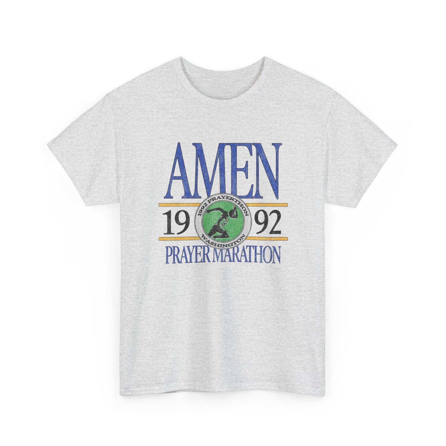 Prayer Marathon Graphic T Shirt Unisex Heavy Cotton Tee
