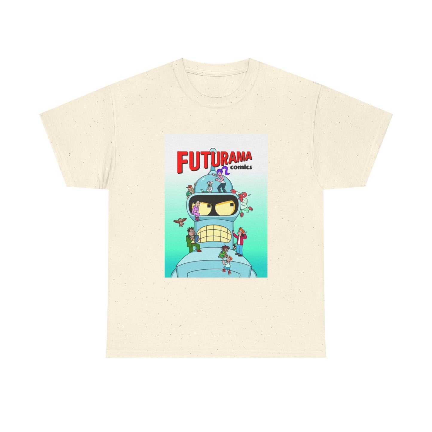 Futurama Shirt Bender Tv Series Graphic Funny Cartoon Unisex Heavy Cotton Tee