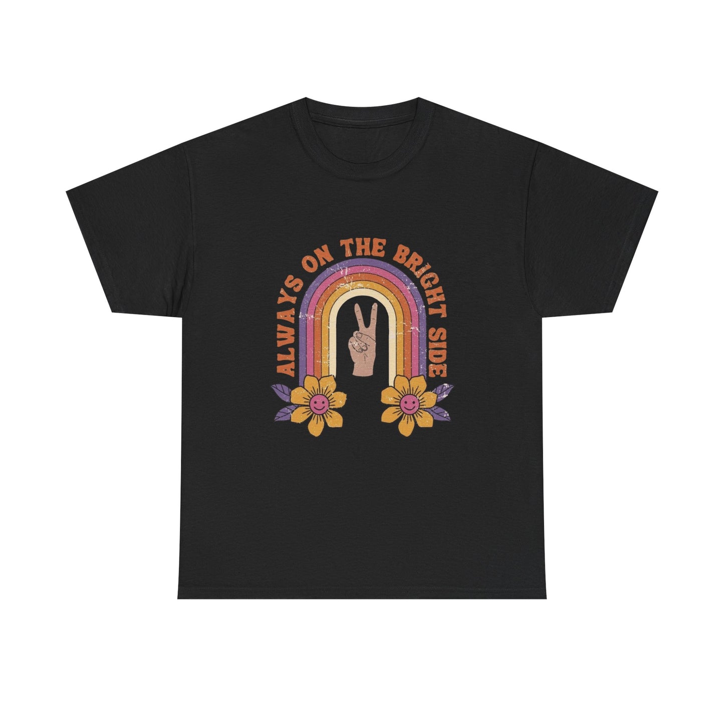 Always On The Bright Side Graphic T Shirt Unisex Heavy Cotton Tee
