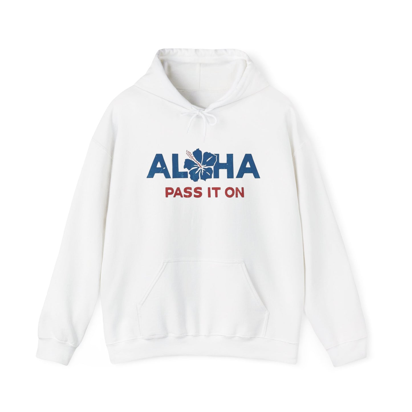 Aloha Pass It On Hawaii Graphic Hoodie Unisex Heavy Blend™ Hooded Sweatshirt