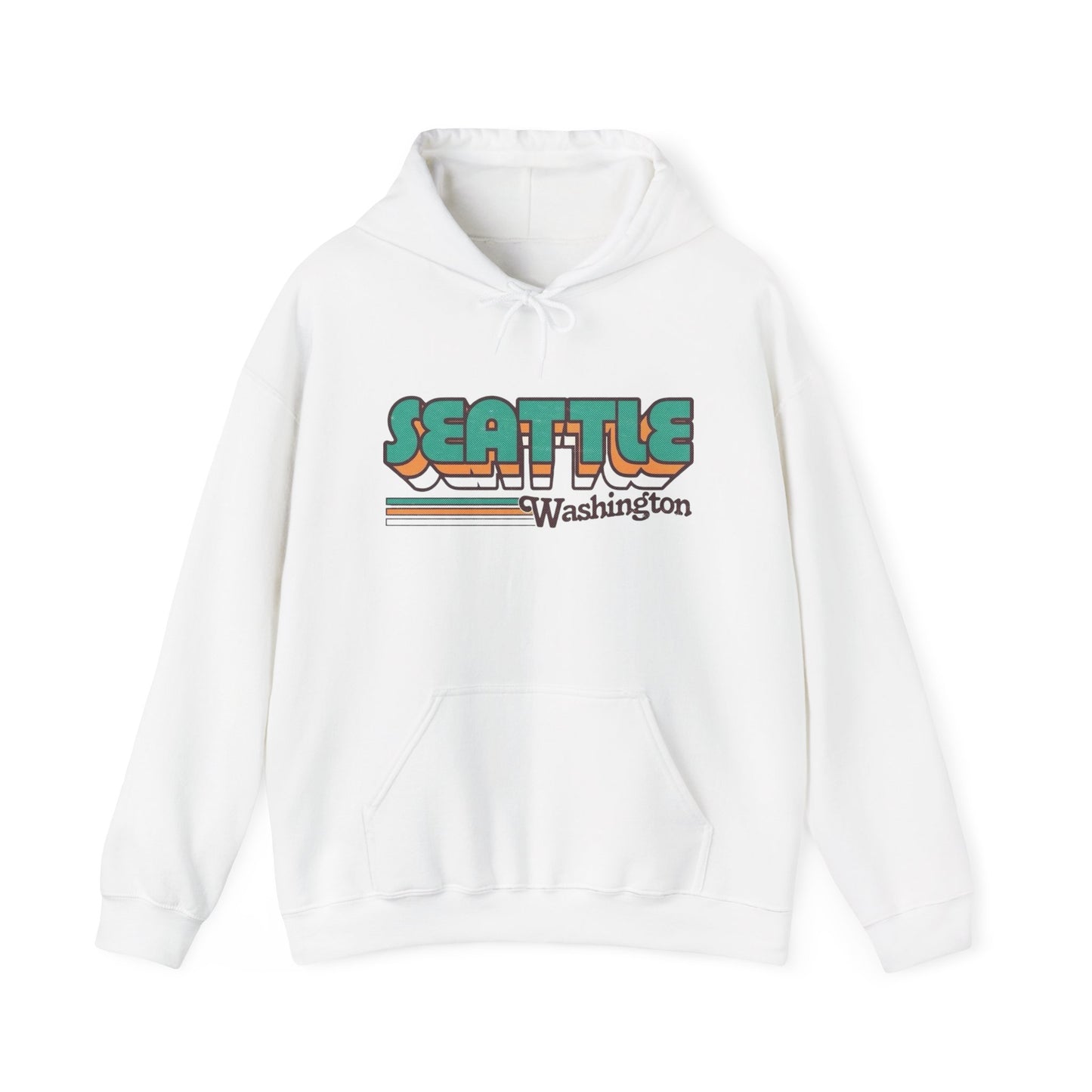 Seattle Washington Graphic Hoodie Heavy Blend™ NEW Sweatshirt