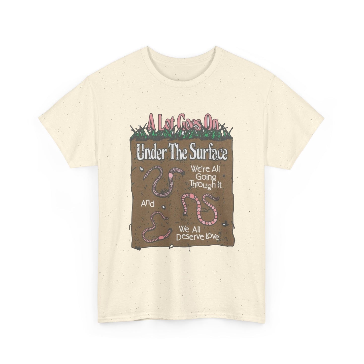 Under The Surface Graphic T-Shirt Gift NEW Unisex Heavy Cotton Tee