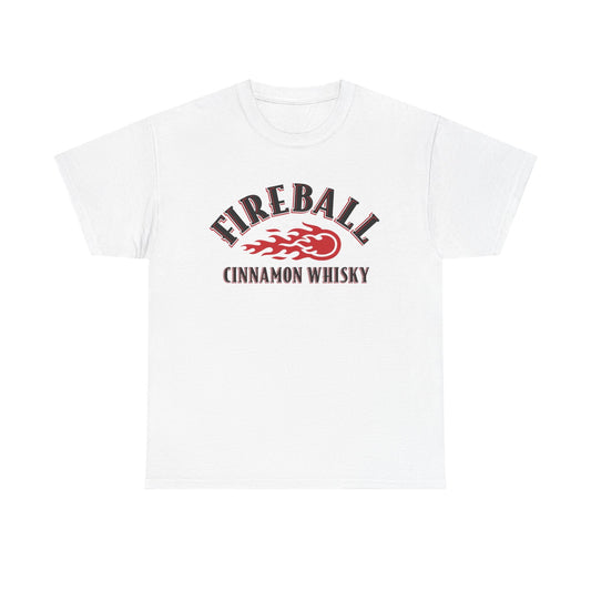 Fireball Whiskey Graphic T Shirt Vintage Bar Beers Unisex Heavy Cotton Tee