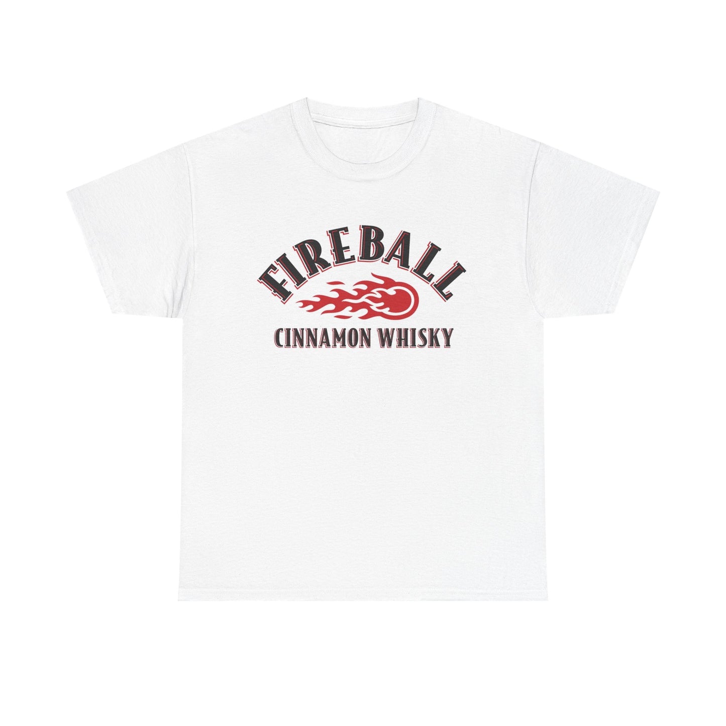 Fireball Whiskey Graphic T Shirt Vintage Bar Beers Unisex Heavy Cotton Tee