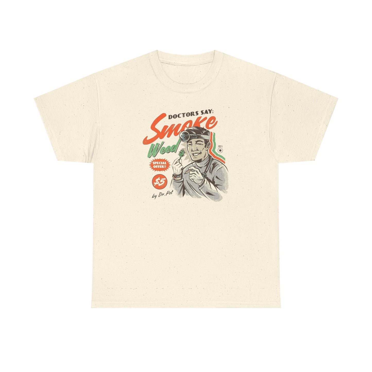Smoke Weed Medical Vintage T-Shirt NEW Gift Unisex Heavy Cotton Tee
