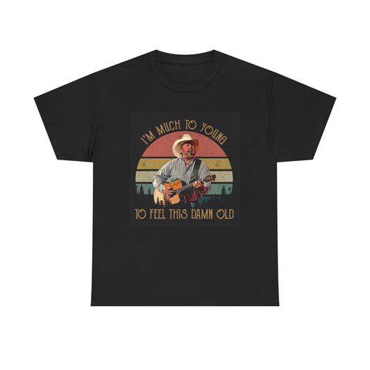 Garth Brooks Tshirt Retro Funny Country Unisex Heavy Cotton Tee New Merch
