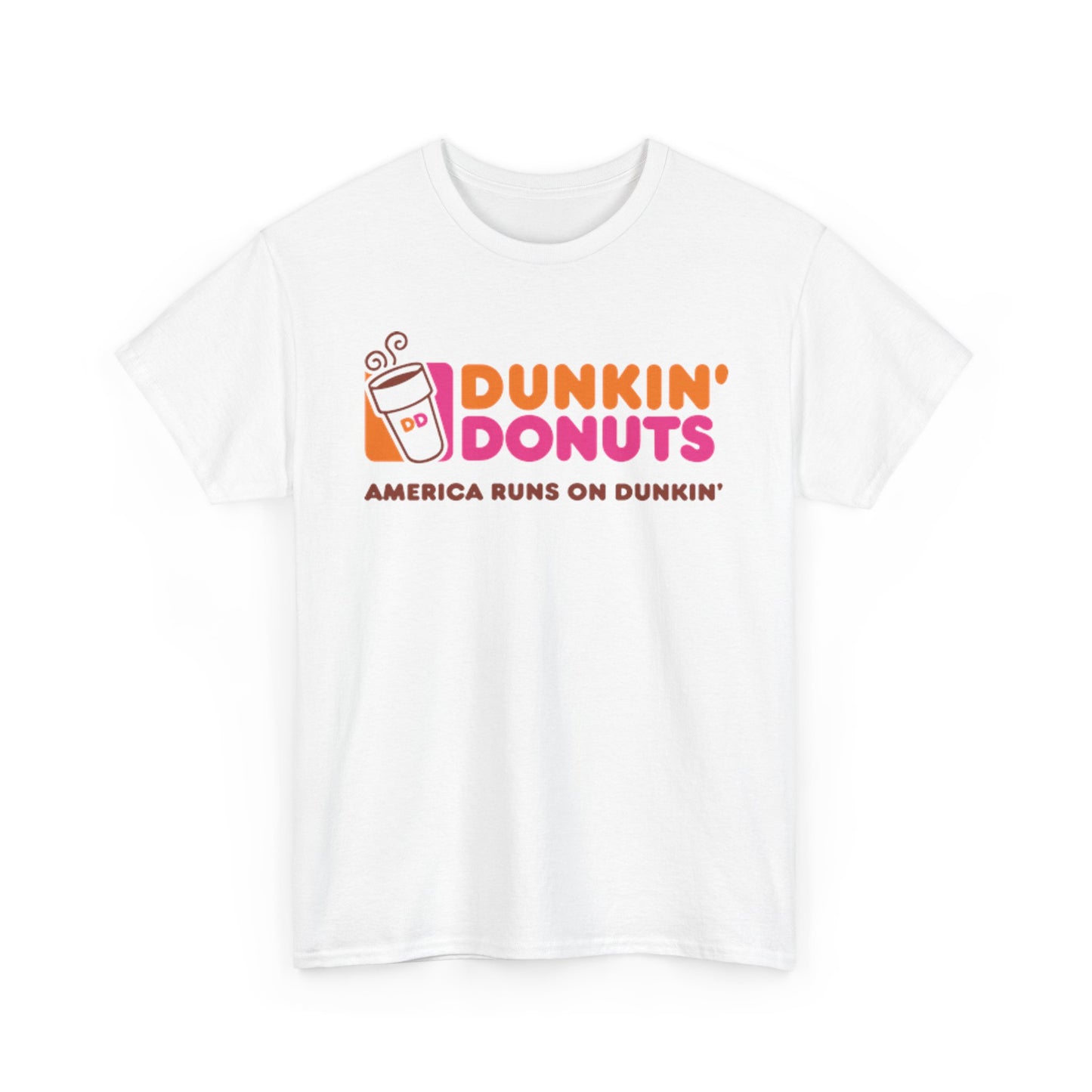 Dunkin’ Donuts T-shirt vintage Boston coffee gift retro Unisex Heavy Cotton Tee