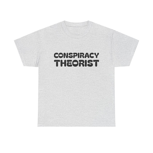 Conspiracy Theorist Funny Aliens UFO Graphic T Shirt Unisex Heavy Cotton Gift