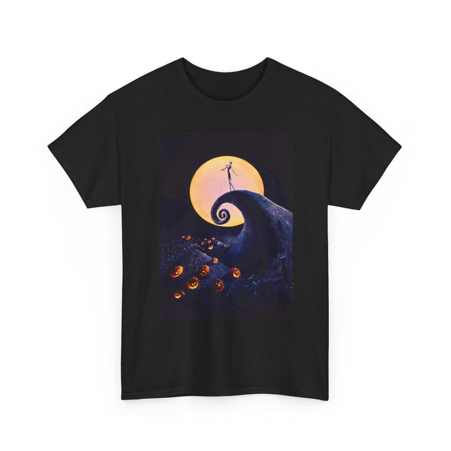 Nightmare Before Christmas Graphic T Shirt Vintage Unisex Heavy Cotton Tee