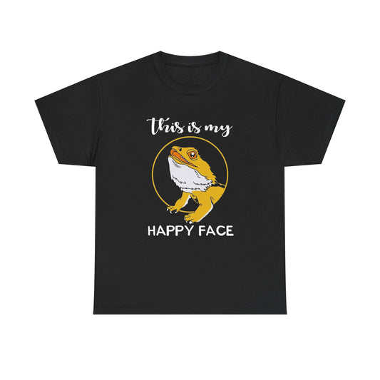 This Is My Happy face Graphic T-Shirt Comfy Cotton Tee Brand NEW