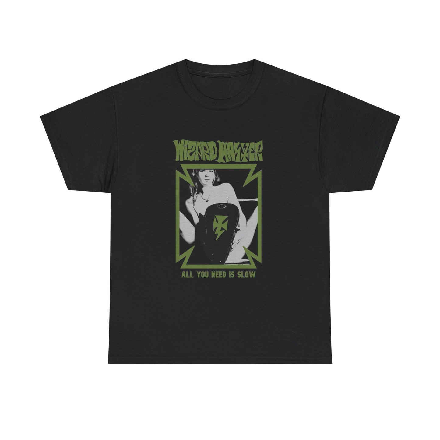 Wizard Master Poster Vintage Graphic T Shirt Unisex Heavy Cotton Tee