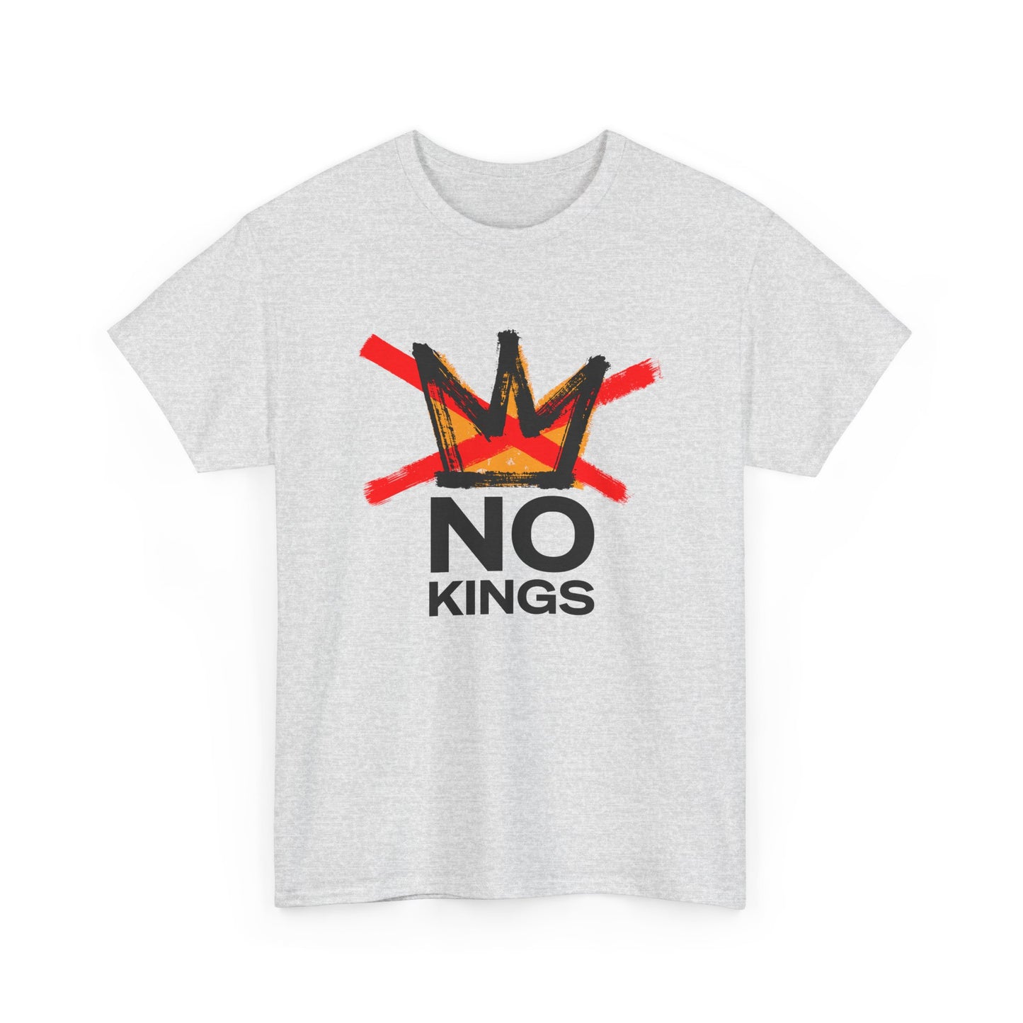 No Kings Graphic T Shirt Protest Resist BLM Support Unisex Heavy Cotton Tee