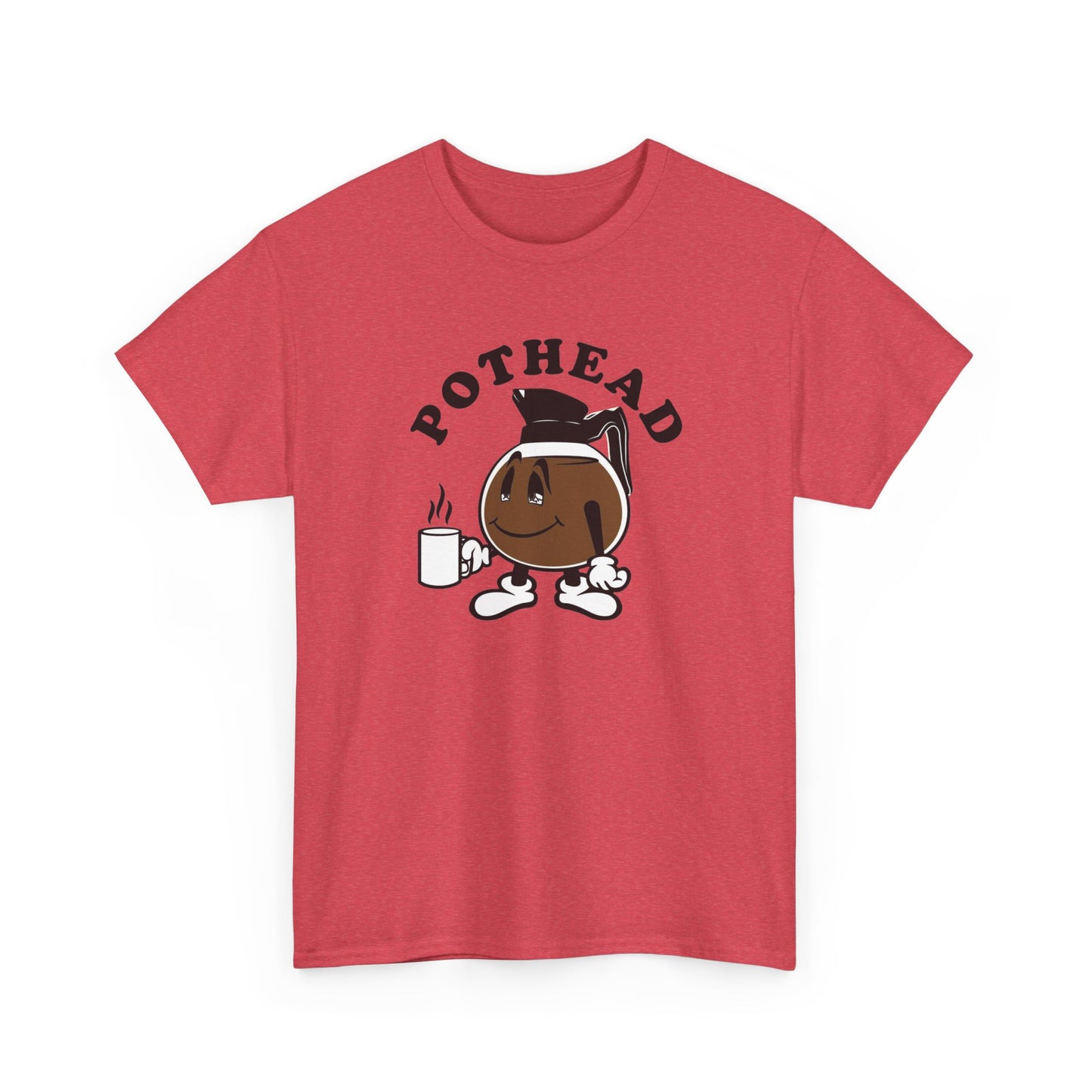 Pothead Funny Coffee Jokes Graphic T Shirt NEW Unisex Heavy Cotton Tee