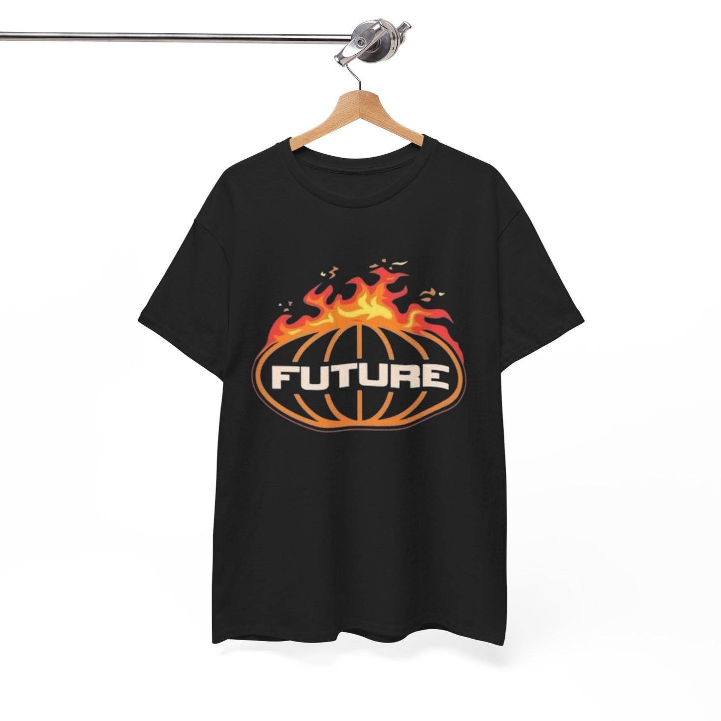 Future Flames Graphic T Shirt NEW ADULT Unisex Heavy Cotton Tee