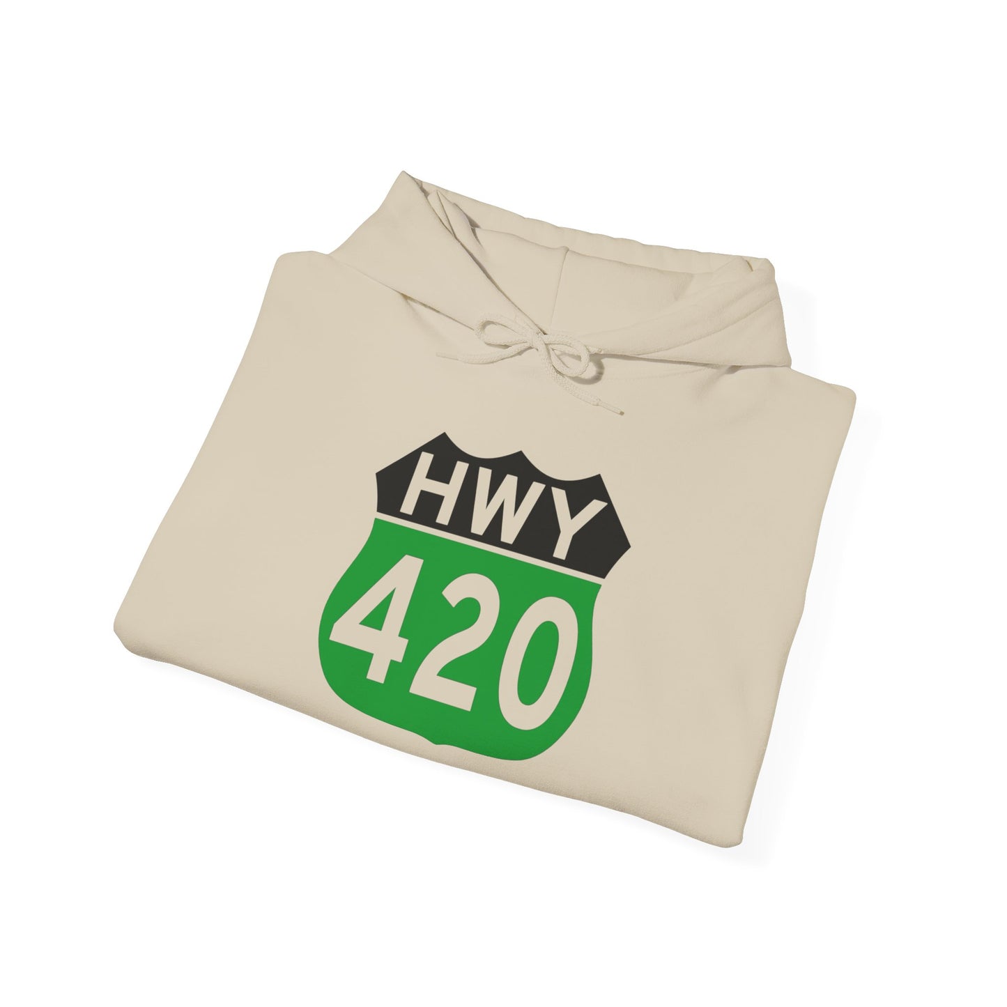 Highway 420 Weed Graphic Hoodie Unisex Heavy Blend™ Hooded Sweatshirt
