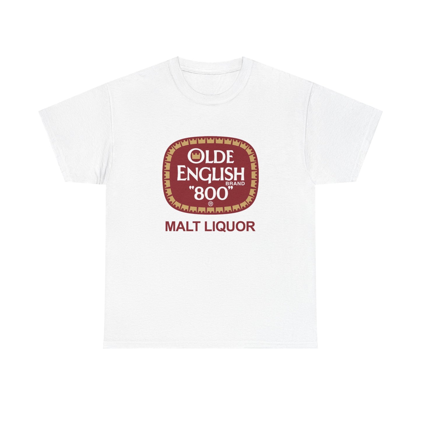 Olde English Malt Liquor Shirt Vintage Logo Beer Retro Unisex Heavy Cotton Tee