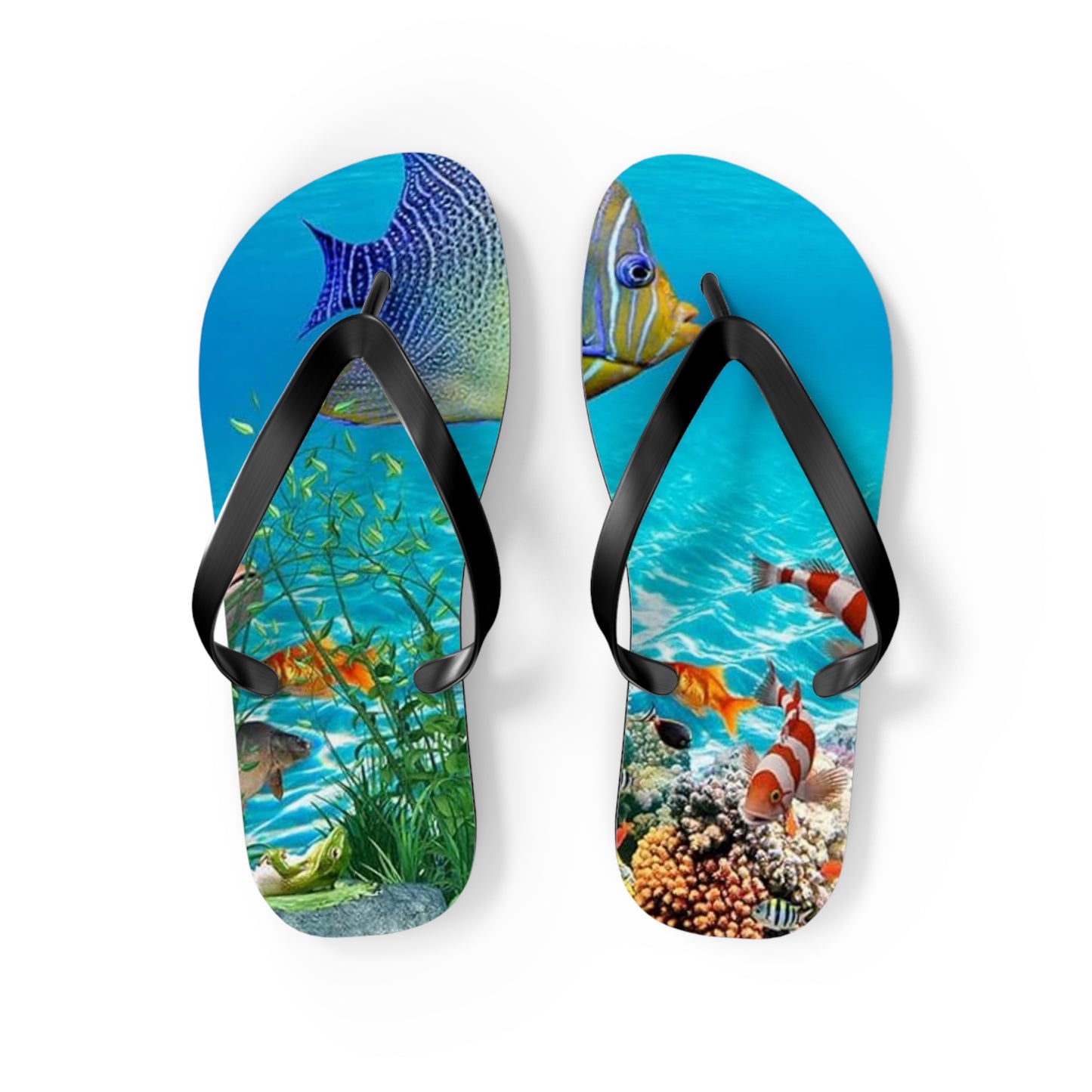 WAVES And SUN Co Sandals Ocean - Flip Flops -Slides Summer Beach BRAND NEW