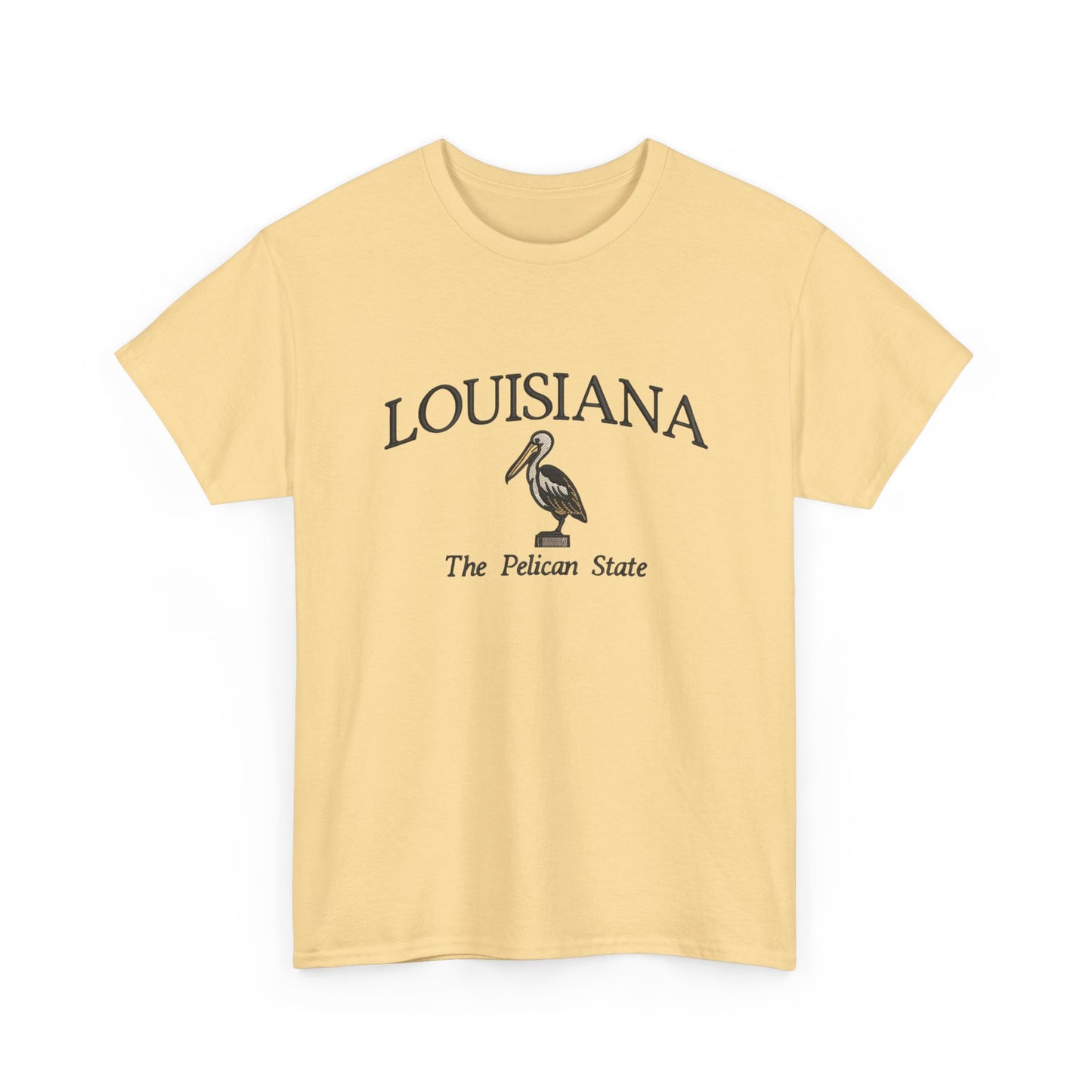 Louisiana The Pelican State Graphic T Shirt NEW Unisex Heavy Cotton Tee