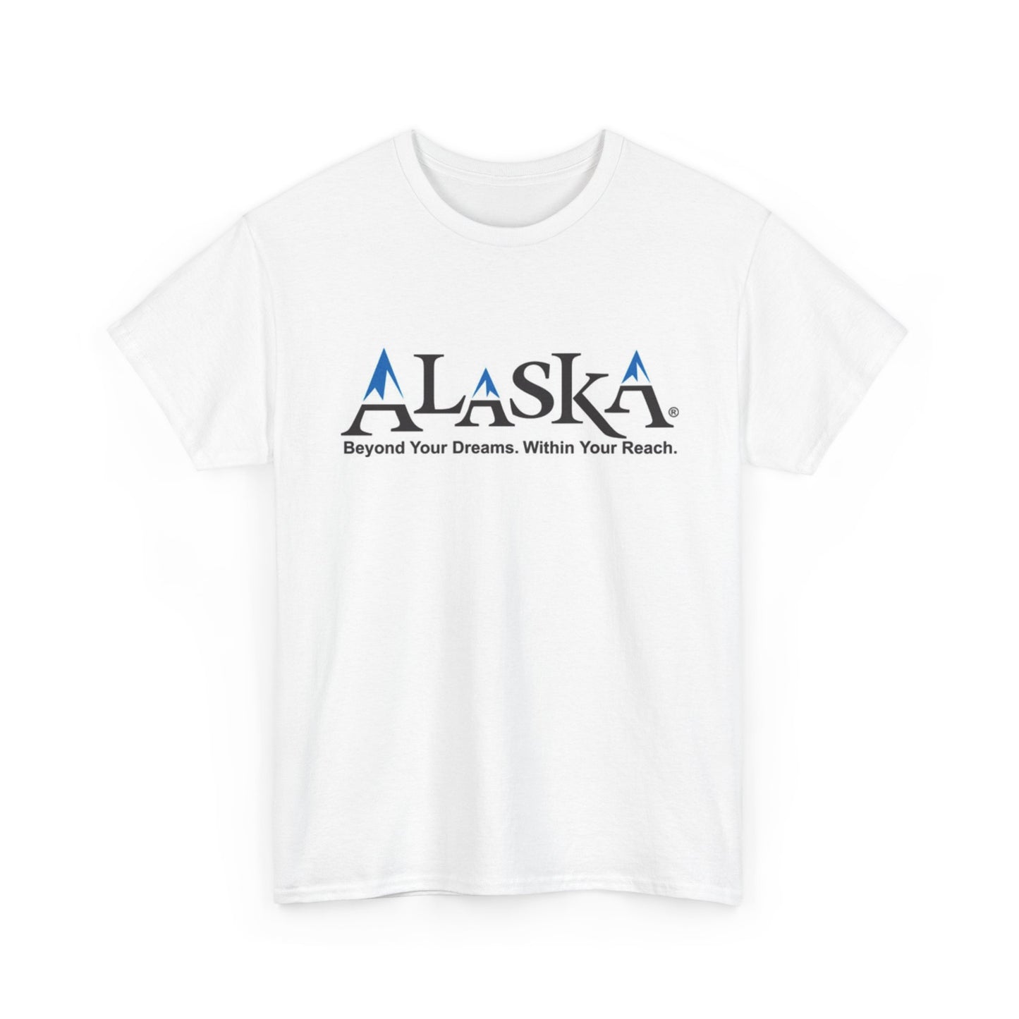 Alaska Logo State BRAND NEW T Shirt Graphic Apparel Unisex Heavy Cotton Tee