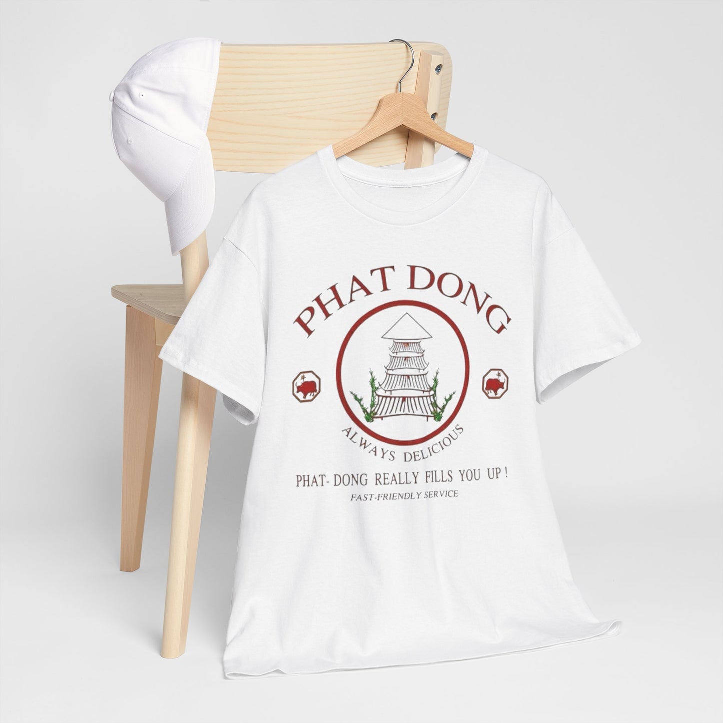 Phat Dong Funny Chinese Food Graphic T-Shirt Gift NEW Jokes  Heavy Cotton Tee